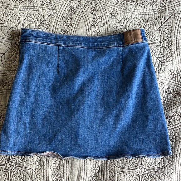 AE Next Level High Waisted Denim Skort - Picture 7 of 8